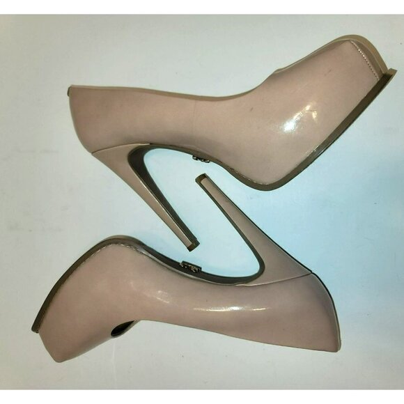 Simply Vera Hestia Blush Patent Platform Heels - Size 8 - Picture 9 of 11